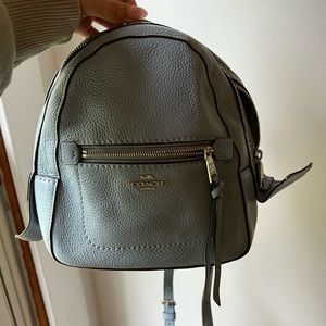 Light Blue Small Coach Backpack